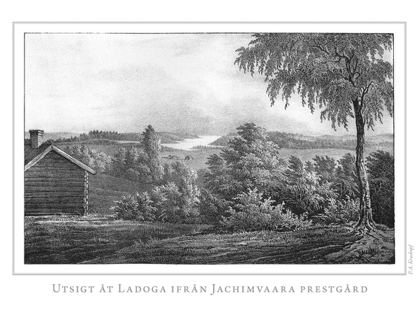 Utsigt åt Ladoga ifrån Jachimvaara prestgård