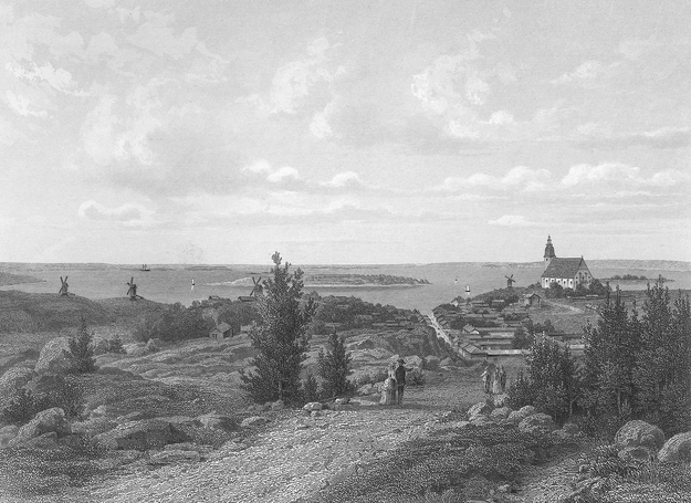Utsigt af Nådendal från syd-vest